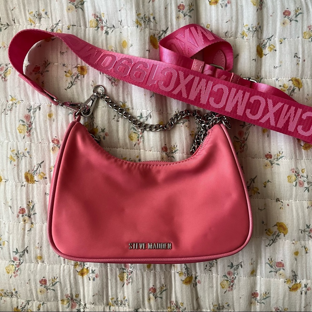 Pink Steve Madden Nylon bag